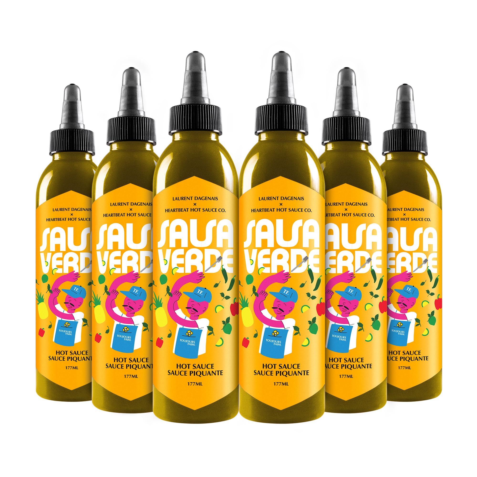 Heartbeat Hot Sauce Co. | Salsa Verde, 6 oz. 6 pack