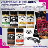 Kinders Buttery Garlic & Herb Woodfired Garlic The Blend Buttery Steakhouse All Purpose Caramelized Onion Butter Seasoning & Rub 6 pk (34.95 oz) + BBQ