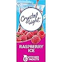 Crystal Light Sugar-Free Raspberry Ice Low Calories Powdered Drink Mix 6 Count(Pack of 12)