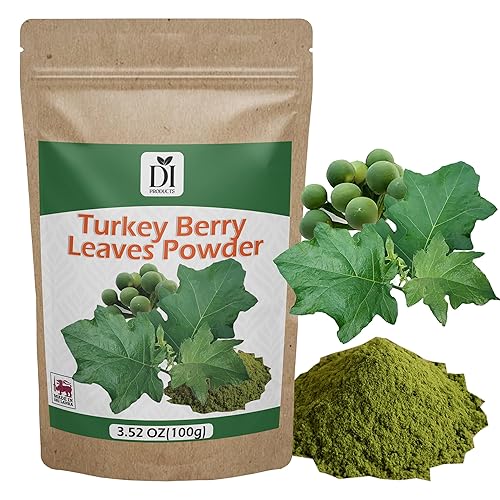 Turkey Berry Leaves Powder 3.5oz (100g) | 100% Natural, Premium Herbal Leaf Powder | Freshly Dried, Ground & Packed | Traditional Superfood | Vegan