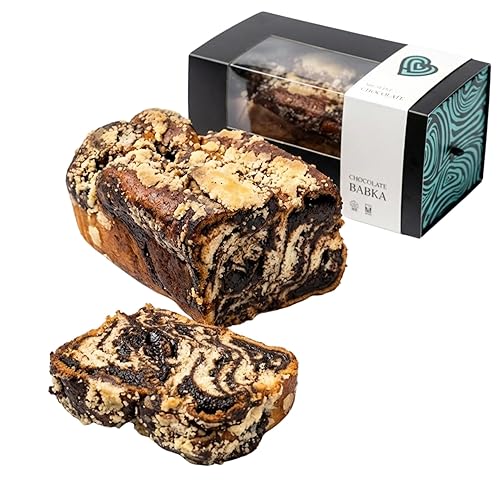 Haus of Babka Chocolate Babka Bread Cake, 24oz - Double Wrapped For Freshness