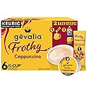 Gevalia Frothy 2-Step Artificially Flavored Cappuccino Espresso Style K?Cup Coffee Pods & Froth Packets Kit, 6 ct. Box