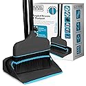 BLACK+DECKER Butler Broom & Dustpan Set - Short Handle, Stand-Up Design - Lightweight, Space-Saving Combo for Kitchen, Living Room, Bathroom, Lobby