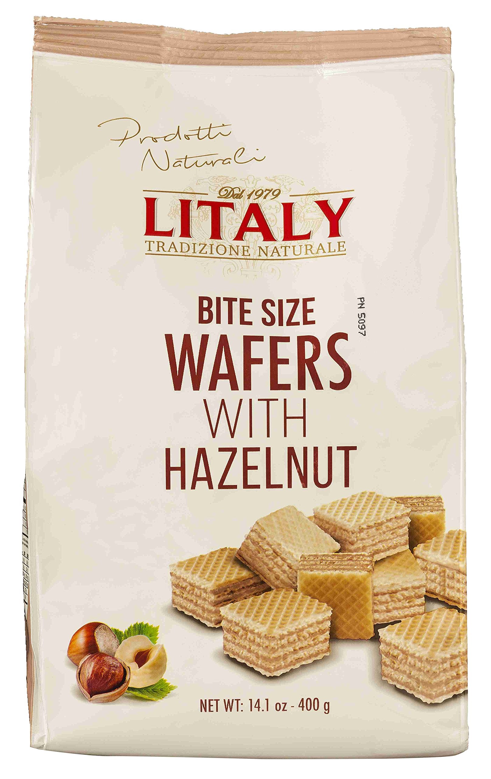 Litaly Bite Size Wafers with Hazelnut, 14.1 Ounce