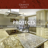 Granite Gold Granite Sealer Combo Pack, Water-Based Sealer Spray and Refill for Granite, Marble, Travertine, Natural Stone Countertops, 24 oz + 64 oz