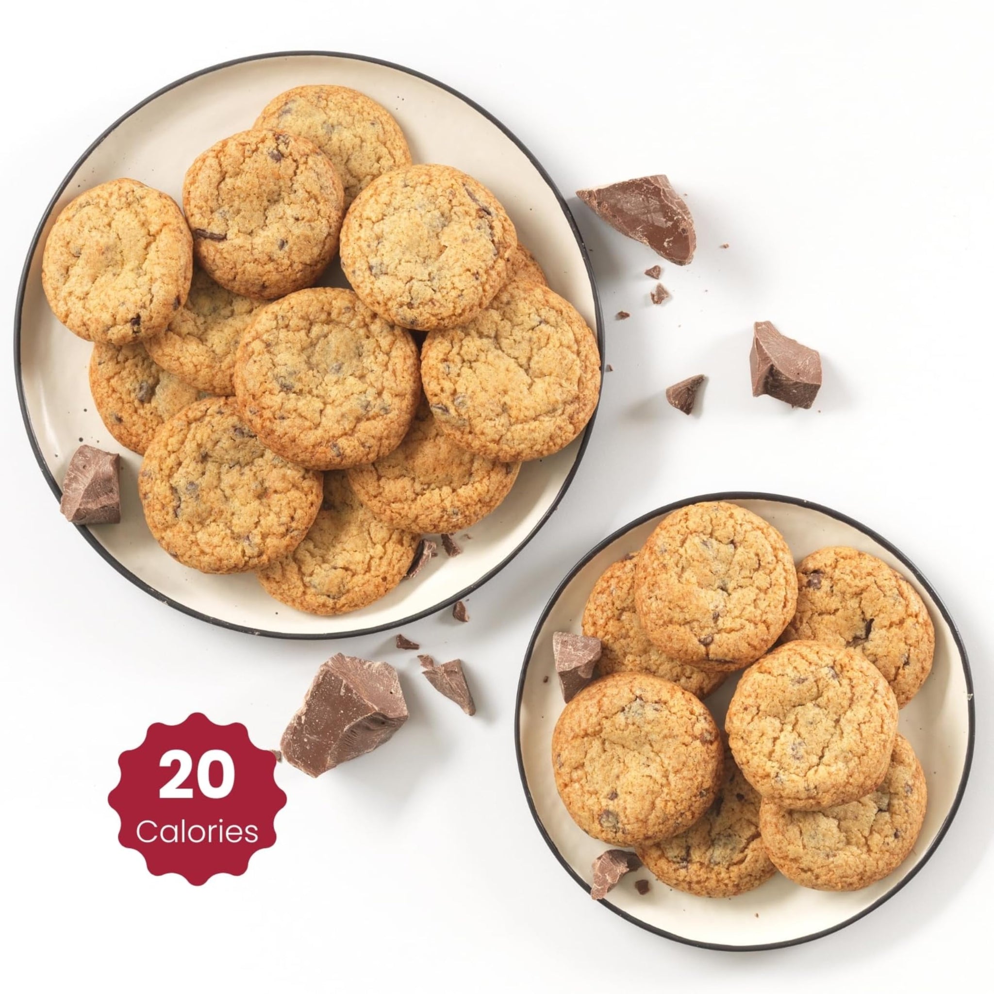 WiO SmartFoods™ Chocolate Chip Cookies, 6-Count Low-Carb, Fat-Free, Sugar-Free, Keto-Friendly Cookies, Delicious Soft Treats, Healthy Snack, Gourmet