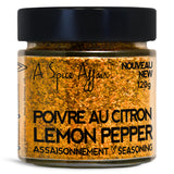 A Spice Affair’s Lemon Pepper Seasoning | Bright, Zesty & Peppery Citrus Blend | All-Natural, Non-GMO, Filler-Free | Perfect for Chicken, Seafood