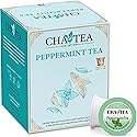 Cha4TEA 36-Count Peppermint Herbal Tea Pods Compatible with Keurig Brewers