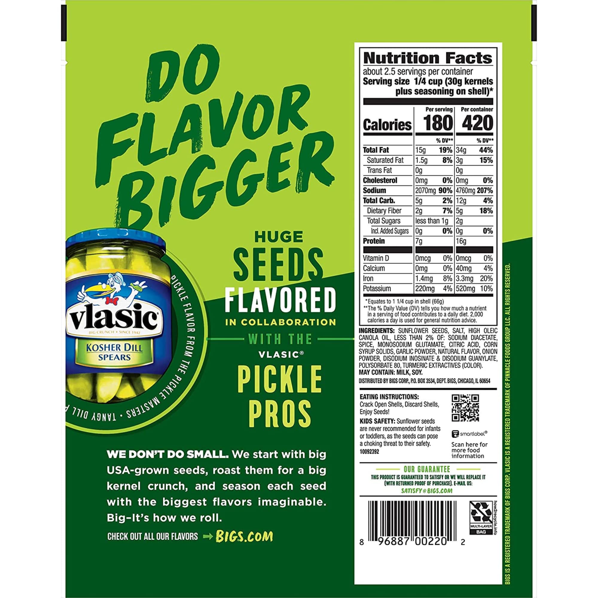 Chloe's Dill Pickle Sunflower Seeds | 3.63 oz. Bag of the Best pickles and the World's Best Seeds
