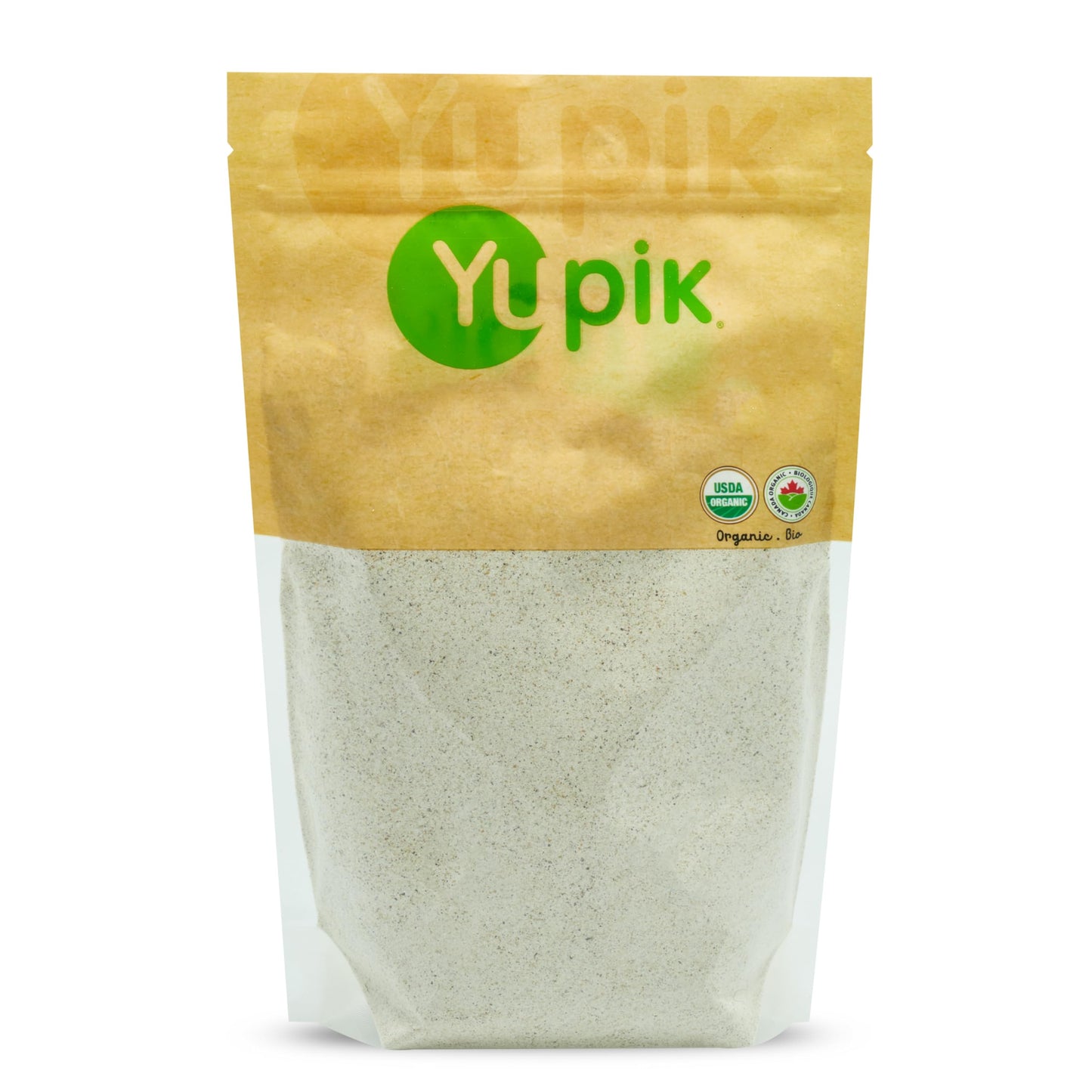Yupik Organic Ground Buckwheat Flour 2.2 lb (35.2 oz), USDA Certified, Gluten-Free, Raw, Vegan, Kosher, Non-GMO, Finely Ground, Ideal for Baking