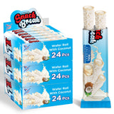 Snack Break Coconut Wafer Rolls, Crispy Rolled Wafer Cookies with Coconut Coating, Individually Wrapped On-the-Go Snack, 24 Count (Pack of 3)