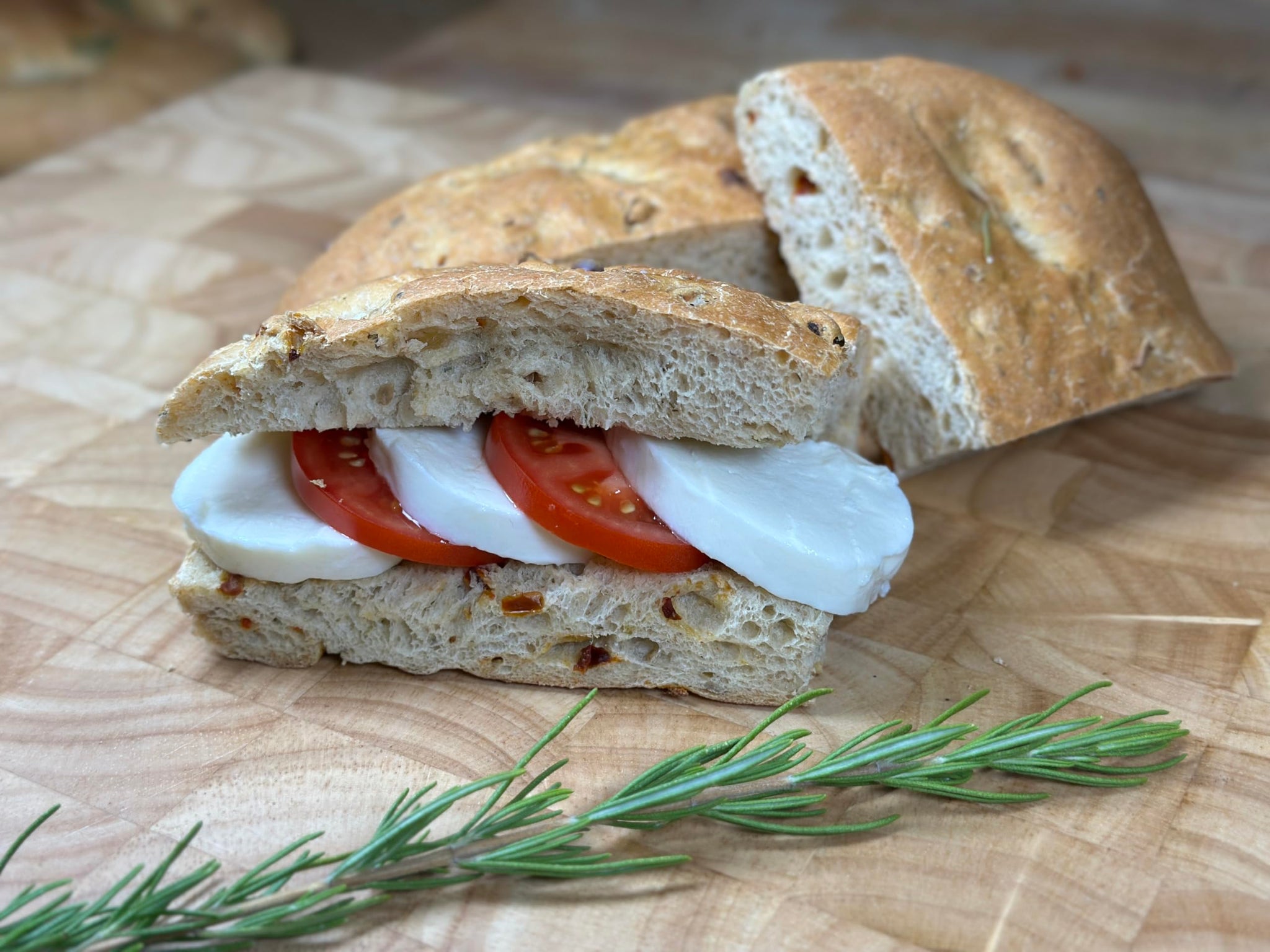 Molibake Italian Focaccia Bread Mix - Pack of 1, 15 oz - Artisan Mediterranean Style with Bell Pepper, Tomato, Onion, Garlic & Herbs