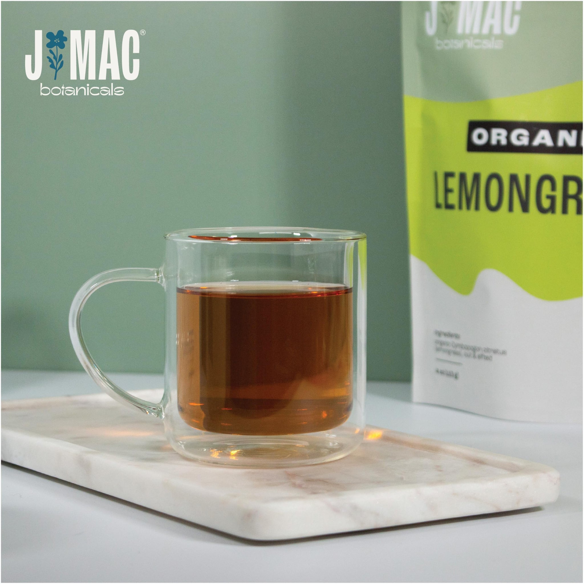 J MAC BOTANICALS Organic Lemongrass (4 oz) Certified USDA Organic, Cut & Sifted Dried Lemongrass tea from Egypt, resealable pouch. Packaged in the USA
