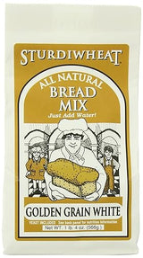 Sturdiwheat All Natural Bread Mix, Golden Grain White, 20-Ounce Package (Pack of 4)