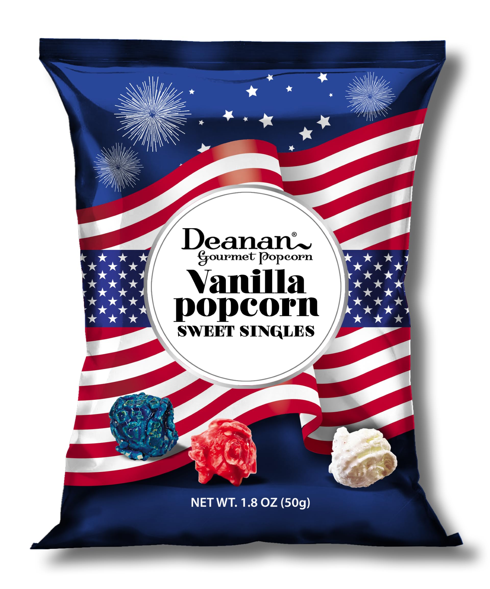 Deanan® Patriotic Vanilla Popcorn 12 Count (1.5 Cup ea)