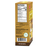 Pocas Honey Ginger Instant Tea Powder, Lemon Flavor 2-Pack, Ginger Extract & Real Honey, Caffeine-Free Tea, 20 Packets per Box