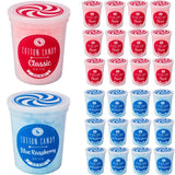 Blue Raspberry & Classic Pink Vanilla Gourmet Flavored Cotton Candy (24 Pack) - Unique Idea for Holidays, Birthdays, Gag Gifts, Party Favors…