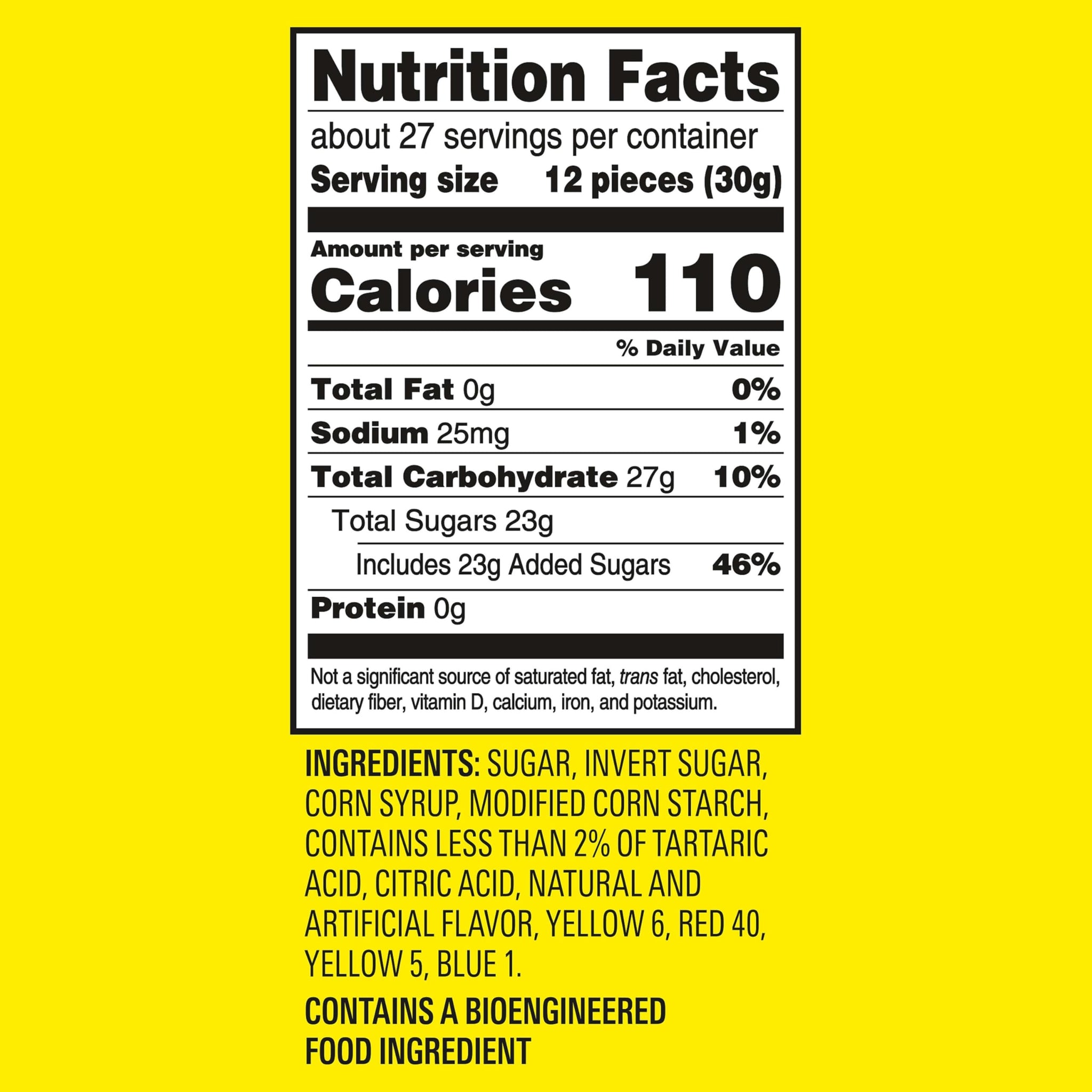 SOUR PATCH KIDS Soft & Chewy Gummy Candy, Family Size, Bulk Candy, 1.8 lb