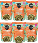 Healthy Crunch - Just Seeds - Pumpkin Seeds 225g x 6 Units - No Added Salted - Raw Seeds - No Added Oil - No Added Sugar - Peanut-Free - Tree Nut-Free