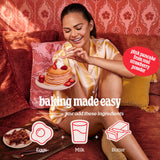 Cravings by Chrissy Teigen Gluten Free Pancake and Waffle Mix, Strawberry Mochi Pancakes & Waffles, Add Eggs, Milk, & Oil, Makes 18 Pancakes (Pack of 3)