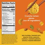 Snak Club Ramen Flavored Snack Mix with Sesame Sticks & Cashews, 8 oz