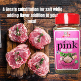 Geenafoods Herbed Himalayan Pink Fine Salt, Artisan Crafted with Garlic, Onion, Rosemary, Basil, Parsley, 10oz more ,Gourmet .| All quality | Non GMO