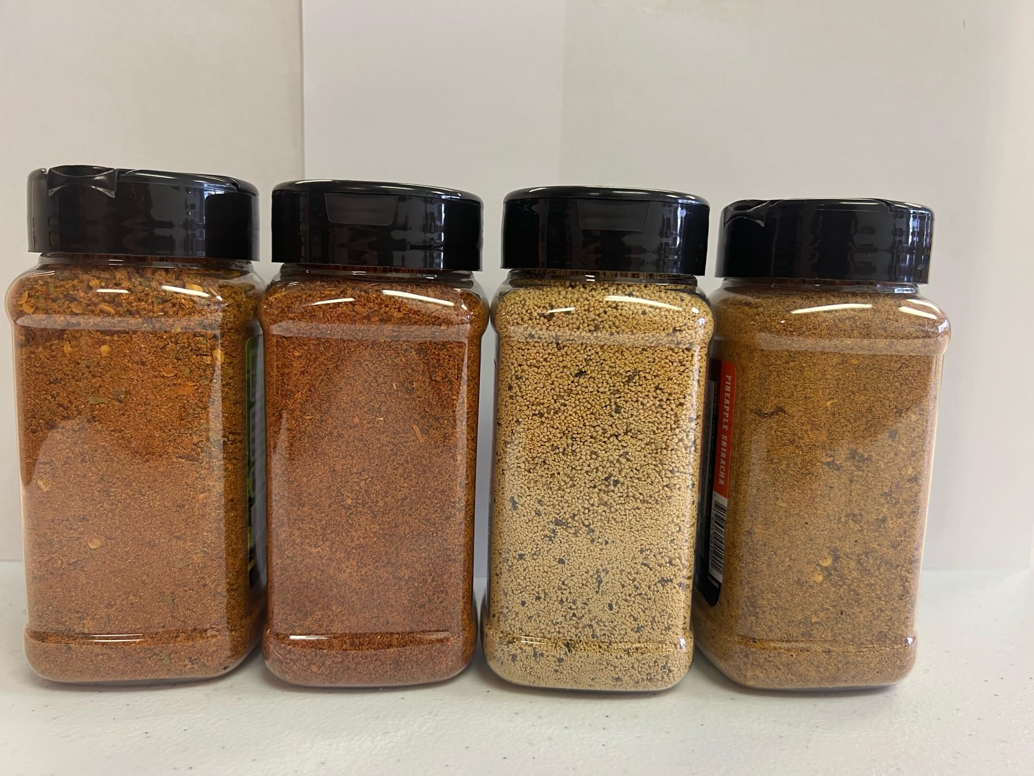 Blackstone Tequila Lime, Sweet Maple, Pineapple Sriracha, Crazy Cajun Seasoning - Griddle Premium BBQ Barbecue Rub 4 Pk Choice Bundle (30.2 oz) + BBQ