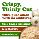 Food to Live Toasted White Chopped Onion, 5 Pounds - Roasted, Ready to Use. Ideal for Cooking, Soups, Salads. Non-GMO, Vegan, Bulk