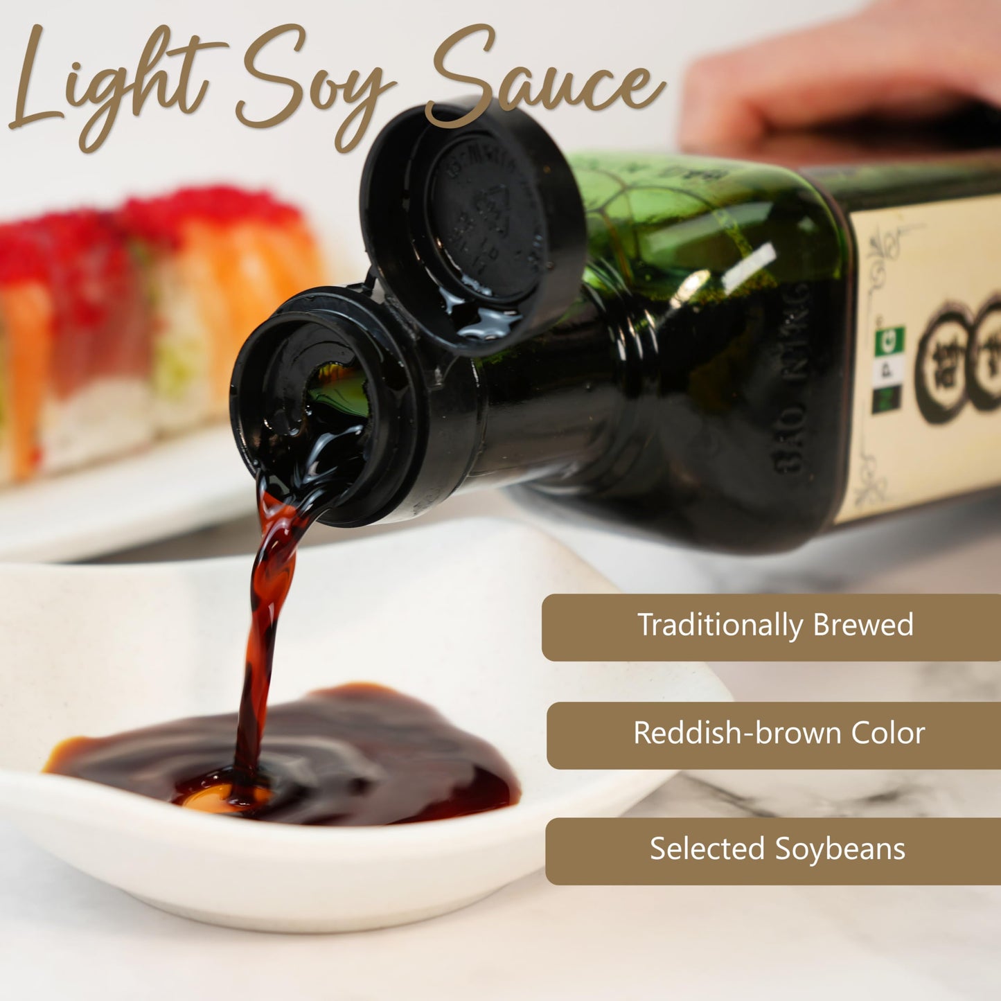 NPG Light Soy Sauce 16.9 fl oz, All Purpose Asian Seasoning