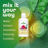 Dynamic Health Nopal Blend Juice with Acai, Certified Organic, Mangosteen and Seabuckthorn, Natural Antioxidants, Omegas, Vitamins and Amino Acids