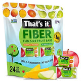 That’s it. Fiber Snacks for Kids - Fiber Fun Size Fruit Bar Variety Pack (Mango + Pear), 4g Fiber from Fruit per 2 Bars, No Added Sugar, 2-3