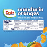 Dole Mandarin Oranges with No Sugar Added^^ - Dole Fruit Bowls Snacks - 4 oz Fruit Bowls - 4 Pack