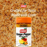 Badia Mango Pepper Seasoning, 6.5 oz - Sweet & Zesty Citrus Pepper Blend for Chicken, Seafood & Vegetables