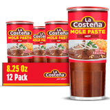 La Costeña Red Mole Sauce - Traditional Paste with Ancho Chiles, Cacao & Spices - Mexican Food, Enchilada Seasoning, Meat Marinade, Rice, Tamale