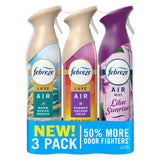 Febreze Air Mist, Air Freshener, Odor Fighting Room Spray, Deodorizer for Home Bathroom Kitchen Office Apartment, Lilac Sunrise, Warm Ocean Breeze