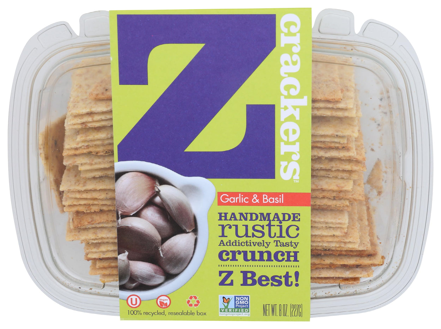 Z Crackers, Garlic and Basil, 8 0z