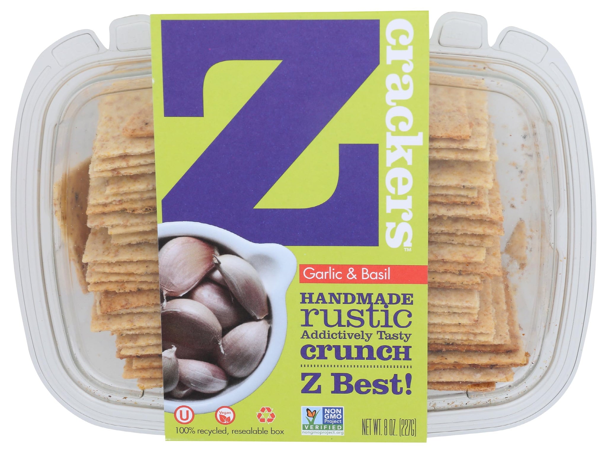 Z Crackers, Garlic and Basil, 8 0z