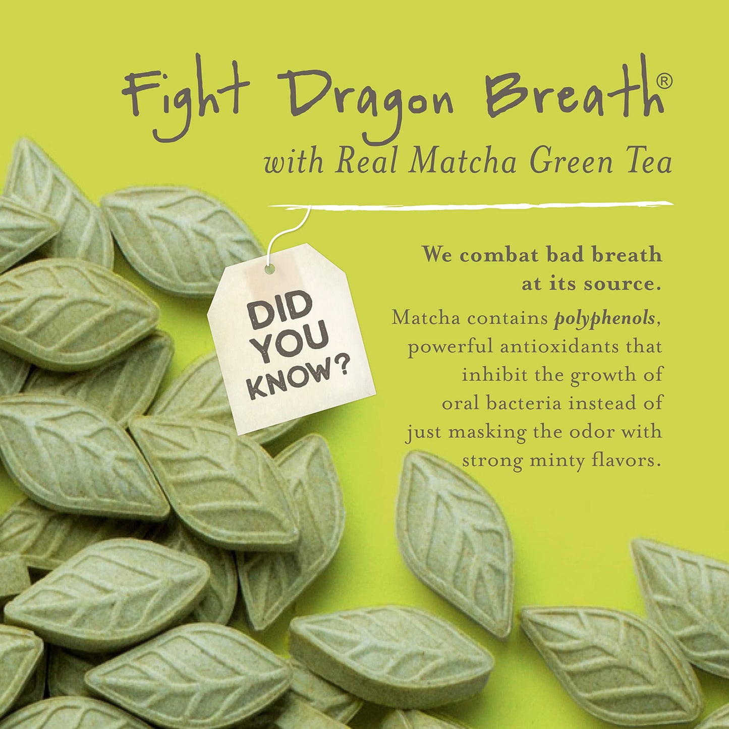 SEN CHA Naturals Green Tea Mints, Sugar-Free Breath Mints, Made With Organic Japanese Matcha Green Tea, Gluten-Free, Sugar-Free, Vegan