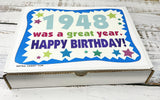 RETRO CANDY YUM ~ 1948 78th Birthday Gift Box Nostalgic Candy Mix from Childhood for 78 Year Old Man or Woman Born 1948