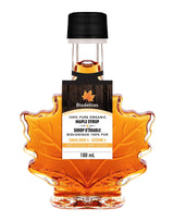 100% Pure Organic Maple Syrup - Premium Grade A - Quebec's Finest in Elegant Maple Leaf Bottle from Biodélices (3.38 Fl Oz (Pack of 1), Maple (CA