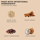Brooklyn's Own Organic Granola Cinnamon Raisin Breakfast Cereal - Gluten-Free Healthy Snacks - 12 Ounce Resealable Eco-Friendly Pack