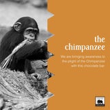 Endangered Species Chocolate Chimpanzee, Natural Dark Chocolate (72%), 3-Ounce Bars (Pack of 12)