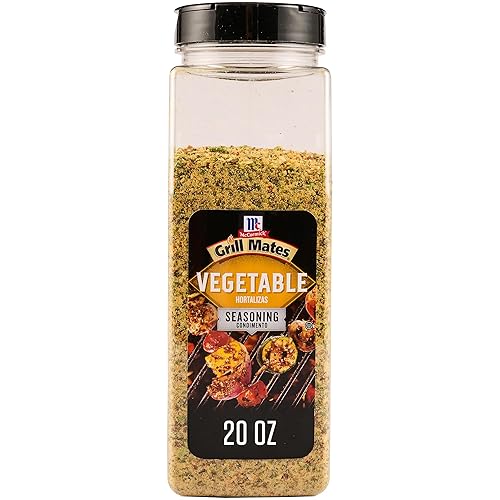 McCormick Grill Mates Vegetable Seasoning, 20 oz - One 20 Ounce Container Vegetable Seasoning Blend With Premium Blend of Spices, Perfect for Kabobs