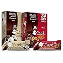 NuGo Dark Variety - Pretzel with Sea Salt 12 Bars & Dark Coconut 12 Bars, 10-12g Protein Bar, Vegan, Gluten Free, Non-GMO, Kosher Pareve, 24 Count