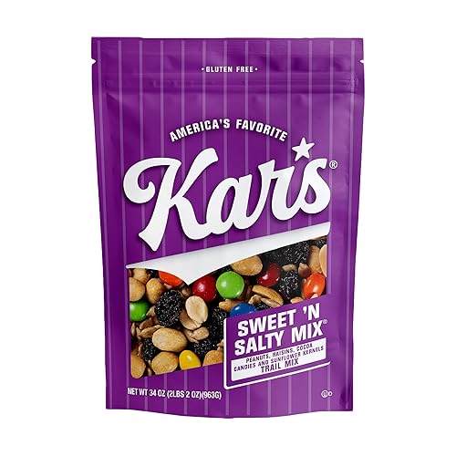 Kar’s Nuts Sweet ‘N Salty Trail Mix, 34 oz Resealable Pouch (Pack of 1), Gluten-Free Trail Mix Snack