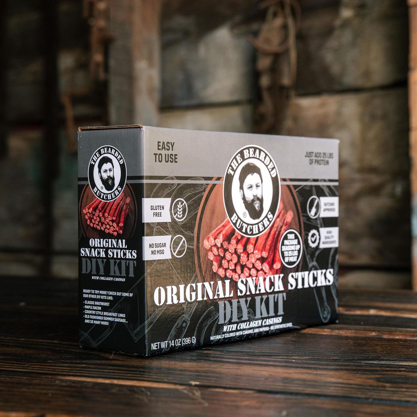 Bearded Butcher DIY Original Snack Sticks Kit - Make Your Own Snack Sticks! Perfect for Beef, Bison, Venison & Wild Game - Includes Our Original