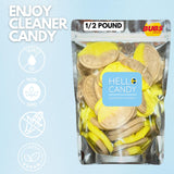 HELLO CANDY Swedish BANANA BUBS Candy, 0.5 lb Bag - Soft Fruit Chews, Scandinavian Sweets for Kids & Adults