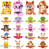 Zonon 48 Pcs Valentine's Day Candy Cards Holder Gifts Funny Exchange Treat Cards for Valentine Day Party Favor Supplies(Animal Style)