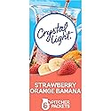 Crystal Light Strawberry Orange Banana Artificially Flavored Powdered Drink Mix, 72 ct Pack, 12 Canisters of 6 Pitcher Packets
