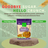 MyCerealMix Sugar Free Vanilla Almond Granola - 6 Pack (144oz Total) - Healthy Breakfast Cereal - Gluten Free, Diabetic Friendly - Family Size - Monk